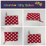 Zip Clutch / Purse / Bag / Pouch - Red Spot Zip Clutch / Purse / Bag / Pouch - Red Spot
